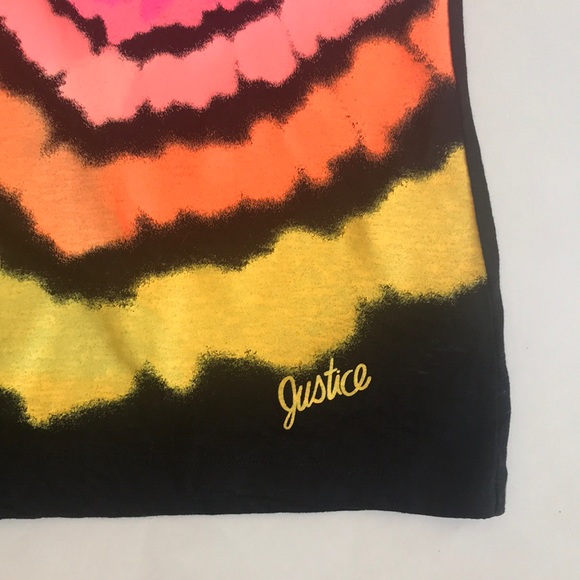 Justice black blouse Sz 12 - Picture 3 of 4